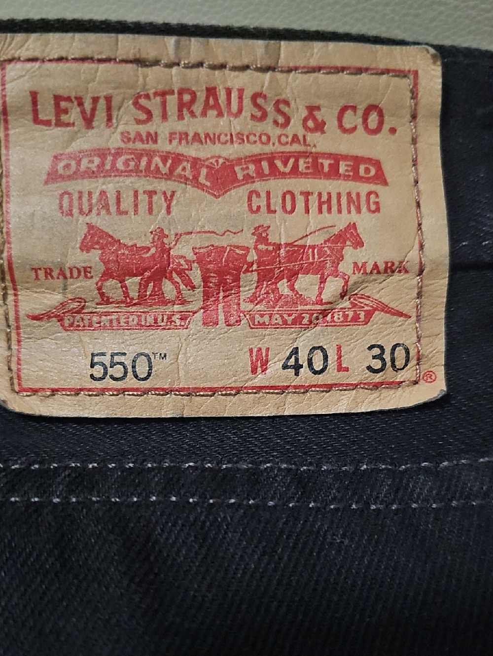 Black Denim Knee-Length Shorts - Picture 2 of 3